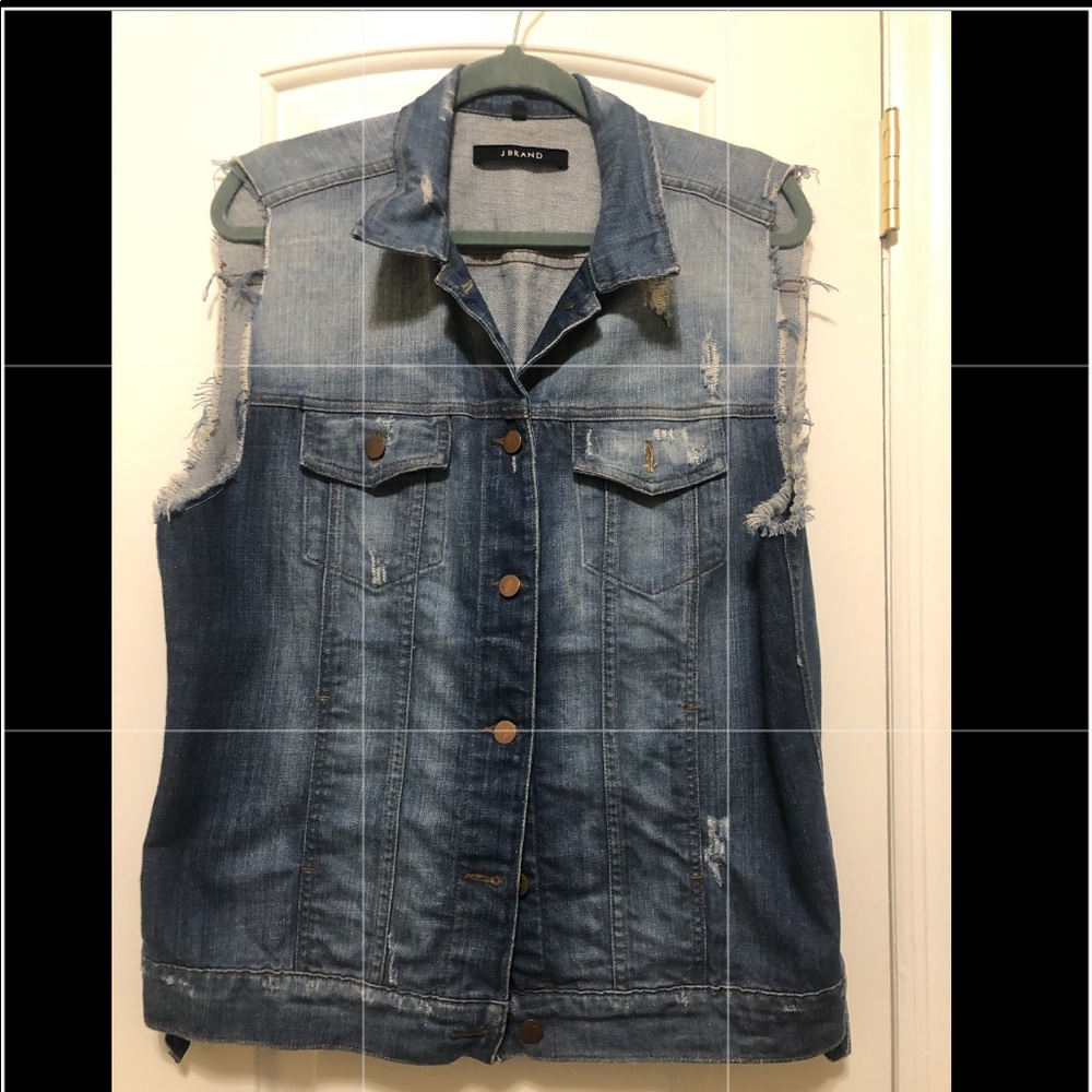 J BRAND denim vest